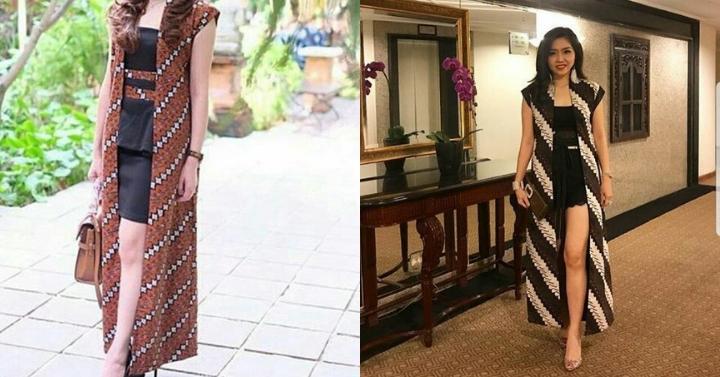 dress batik mirip outer