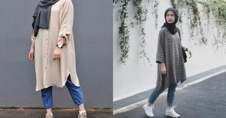 model tunik untuk hijab