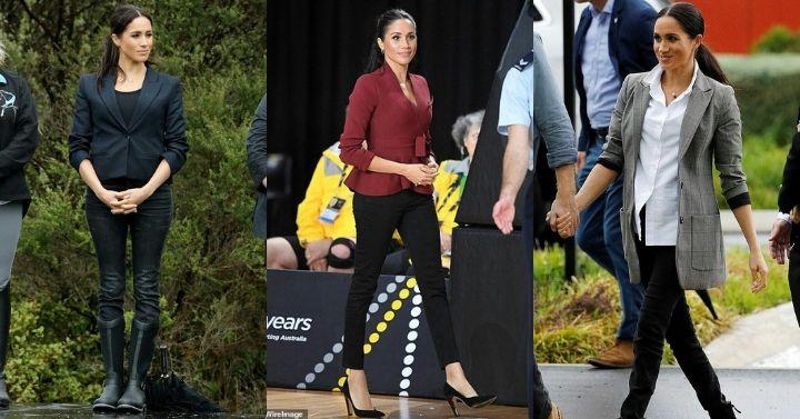 inspirasi busana meghan markle