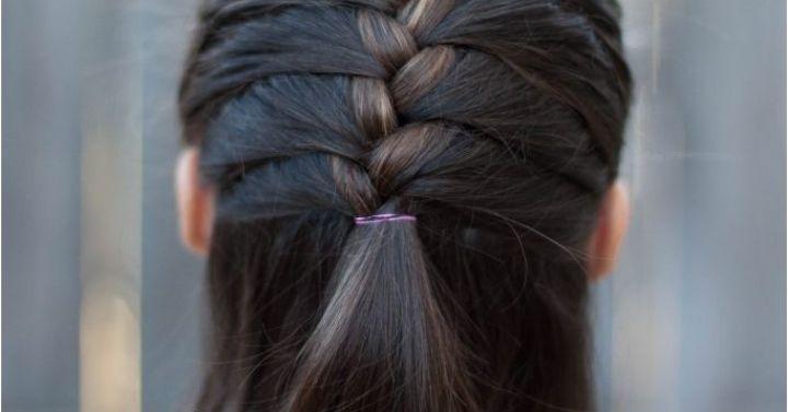 kepang rambut anak pendek