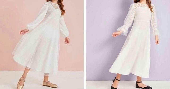 gamis brokat anak perempuan