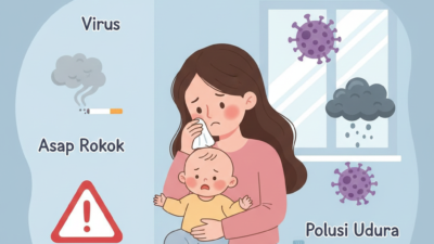 ISPA pada anak, infeksi saluran pernapasan atas, penyebab ISPA bayi, kesehatan anak, virus rhinovirus, pencegahan ISPA, imunitas bayi, parenting sehat