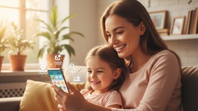 tips aplikasi anak, parental control smartphone, cegah kecanduan gadget, screen time anak, Google Family Link, Screen Time iPhone, aplikasi edukatif anak, digital parenting