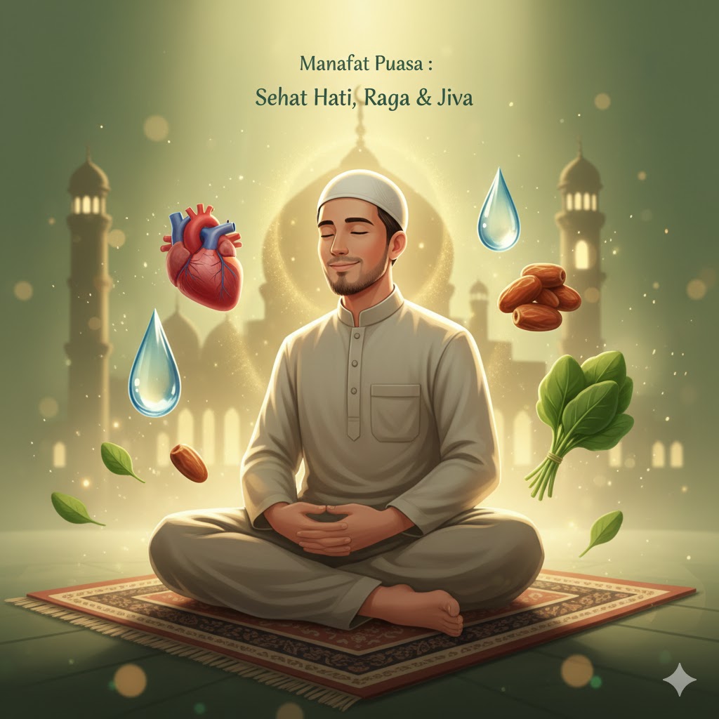 puasa ramadhan, manfaat puasa, kesehatan tubuh, puasa dalam islam, intermittent fasting, kesehatan jantung, detoks tubuh, kesehatan mental
