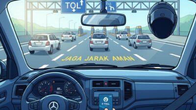 tips berkendara tol, jalan tol pemula, cara aman di tol, e-toll Indonesia, aturan jalan tol, safety driving, mengemudi tol, perjalanan aman