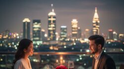 tempat makan romantis Jakarta, dinner anniversary Jakarta, restoran romantis Jakarta, rooftop dinner Jakarta, fine dining anniversary, romantic restaurant Jakarta, anniversary spot Jakarta, date night Jakarta