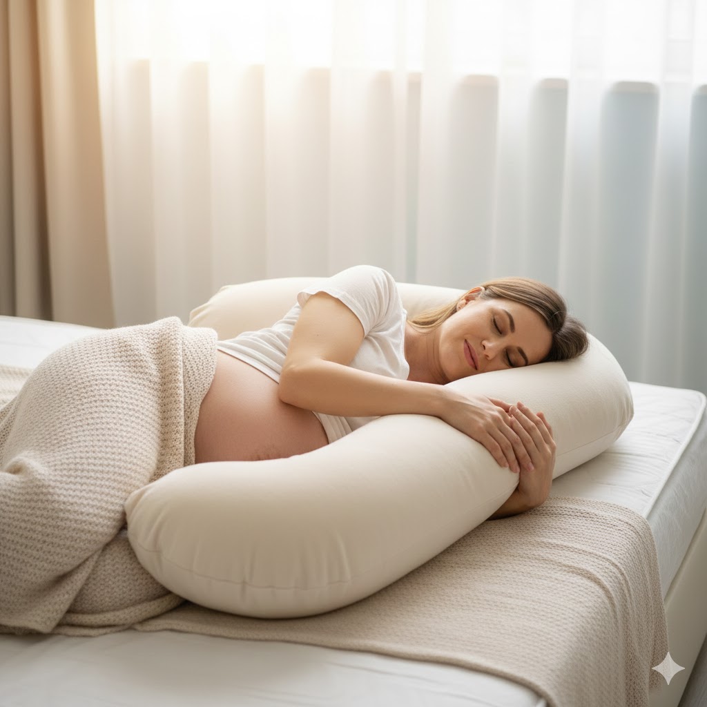 posisi tidur ibu hamil, tidur aman hamil, posisi tidur trimester hamil, pregnancy sleep tips, miring ke kiri hamil, bantal hamil, kesehatan tidur ibu hamil, tips kehamilan nyaman
