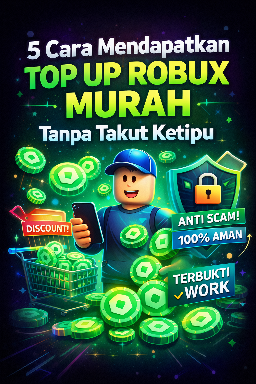 5 Cara Mendapatkan Top Up Robux Murah Tanpa Takut Ketipu